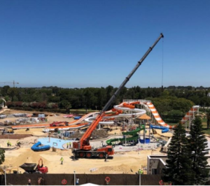 Atom y Alegría ultiman el parque acuático del Costa Ballena