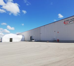 Enplater instala una carpa dentro de su plan para responder a la crisis sanitaria