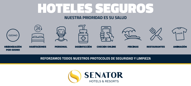 Senator Hotels & Resorts comienza la reapertura segura y progresiva de sus alojamientos