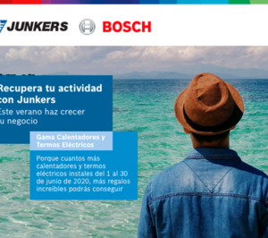 Junkers lanza su campaña de calentadores y termos eléctricos para este verano