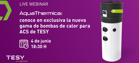 TESY presentará AquaThermica en un webinar el 4 de junio