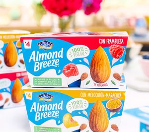 CLUN amplía Almond Breeze con yogures vegetales con trocitos