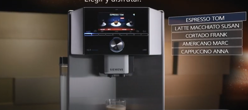 Siemens se apunta al café conectado y con coffee playlist
