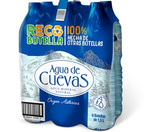 Agua de Cuevas presenta su primera referencia con un 100% de r-PET