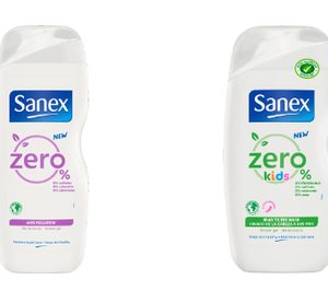 Sanex amplía su gama de geles de ducha Zero% y la dota de mayor sostenibilidad
