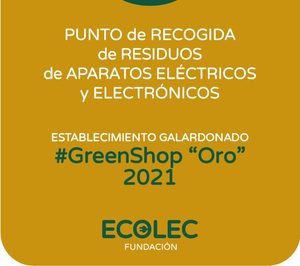 Ecolec reconocerá el compromiso de 75 establecimientos #GreenShop de toda España