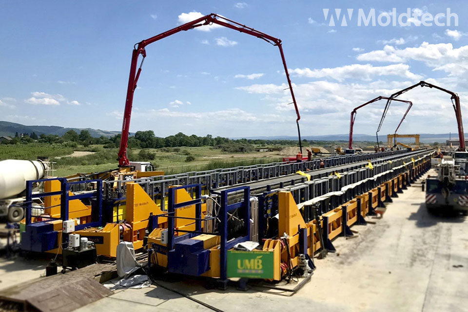 Moldtech instala en Rumanía una mega planta móvil para la construcción de carretera y puentes