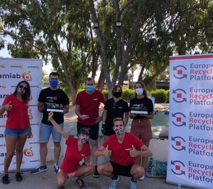 ERP y Amiab recogen más de una tonelada de residuos electrónicos y pilas usadas en Murcia