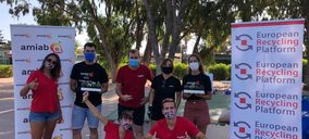 ERP y Amiab recogen más de una tonelada de residuos electrónicos y pilas usadas en Murcia