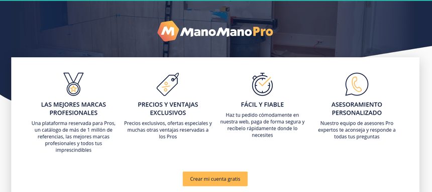 Manomano lanza su plataforma para profesionales