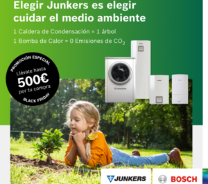 Junkers dobla su campaña del Black Friday en calderas y bombas de calor hasta 500 €