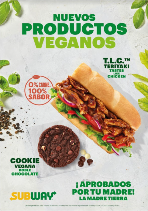 Subway amplía su oferta vegana