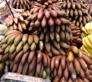 Alcampo incorpora plátano rojo de Canarias a sus centros