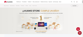 Huawei eStore online cumple su primer aniversario en España