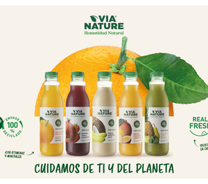 Via Nature se renueva con un envase 100% reciclado y aborda otros mercados