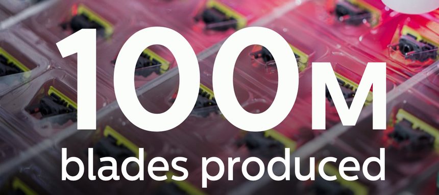 Philips produce la cuchilla número 100 M para su OneBlade