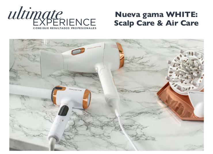 Rowenta presenta gama White de cuidado del cabello