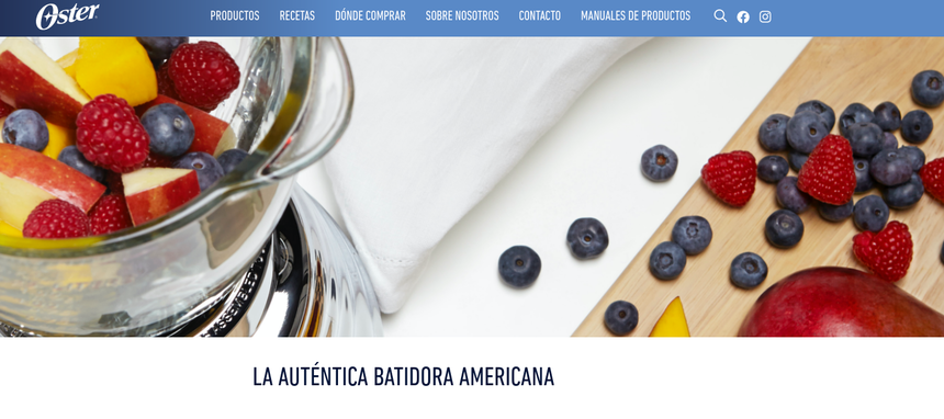 Oster renueva su web