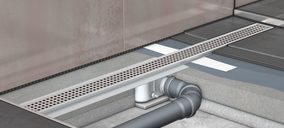 ACO lanza canal de ducha con tela impermeable incorporada