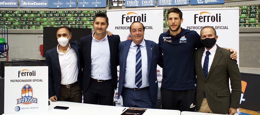 Ferroli sigue apostando por el Club Hereda San Pablo Burgos y Cointra se suma al patrocinio