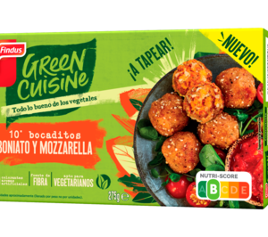 Green Cuisine amplía su gama con las varitas de no pescado y los bocaditos de boniato y mozzarella