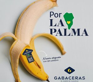 Gabaceras consolida su apoyo a la isla de La Palma con el nuevo sticker de sus plátanos
