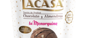 La Menorquina y Chocolates Lacasa ponen a la venta helado de turrón para Navidad