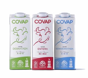 Lácteos Covap renueva su packaging con un formato más sostenible