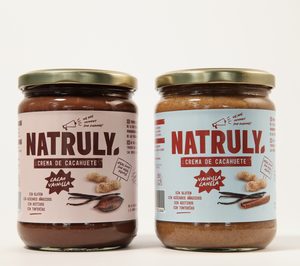 Natruly lanza dos nuevos sabores de su crema de cacahuete