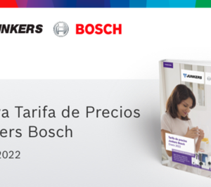 Junkers Bosch presenta nueva tarifa de precios