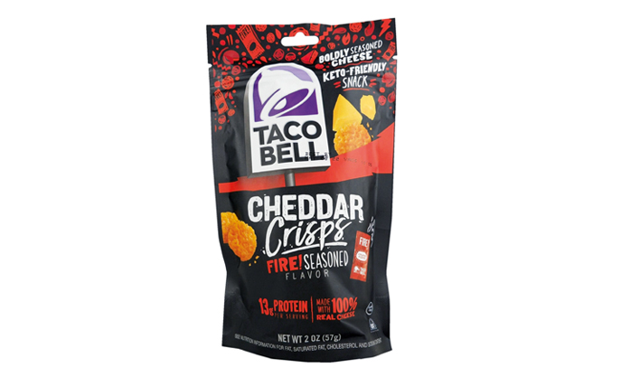 Taco Bell Fire! Seasoned Cheddar Crisps (9)