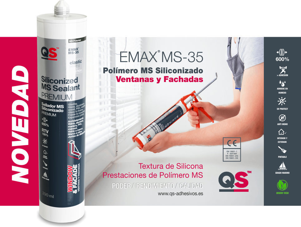 QS Adhesivos presenta su nuevo sellador para ventanas y fachadas