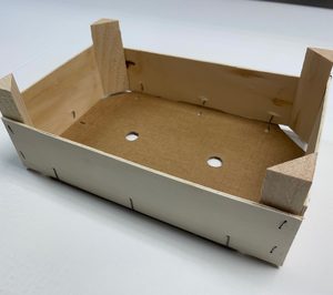 IP presenta una caja híbrida de madera y cartón ondulado