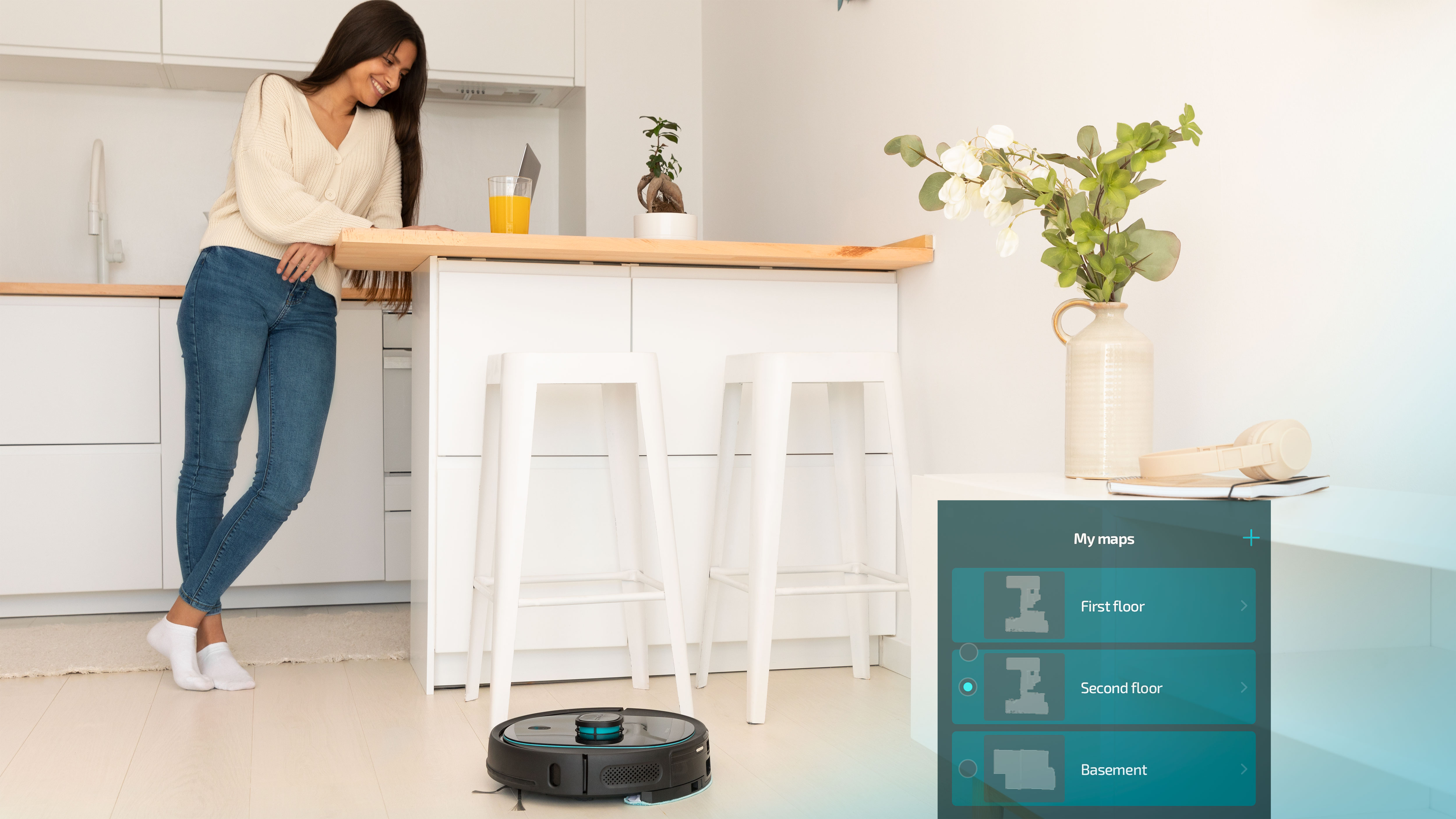 Conga 5290 Ultra, un robot aspirador con tecnología láser 4 en 1