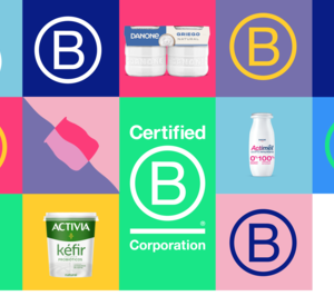 Danone se convierte en la B Corp de alimentación más grande con mejor puntuación en España
