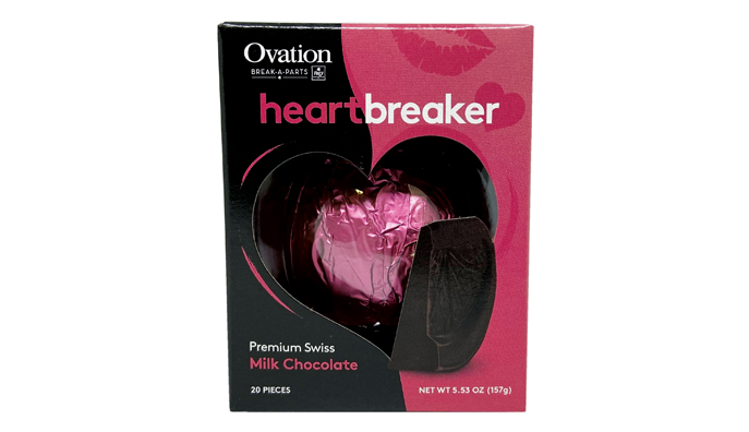 Chocolate con leche suizo prémium Ovation Heartbreaker (10)