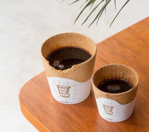 ‘Eat me Cup’ llega a España como alternativa a los vasos de plástico para café