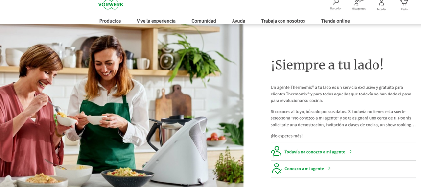 Vorwerk se abre a la venta directa online a través de las páginas web de sus agentes comerciales