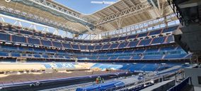 Rehau integra su sistema de climatización radiante en el césped retráctil del Santiago Bernabéu