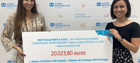 Wolf Group Ibérico dona 20.024 € a Aldeas Infantiles SOS y Aldeias de Crianças SOS para impulsar paquetes de ayuda escolar en España y Portugal