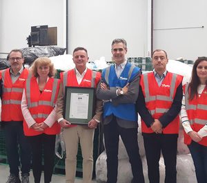 Vegalsa recibe el certificado Proyecto de Economía Circular de Plásticos de Aenor