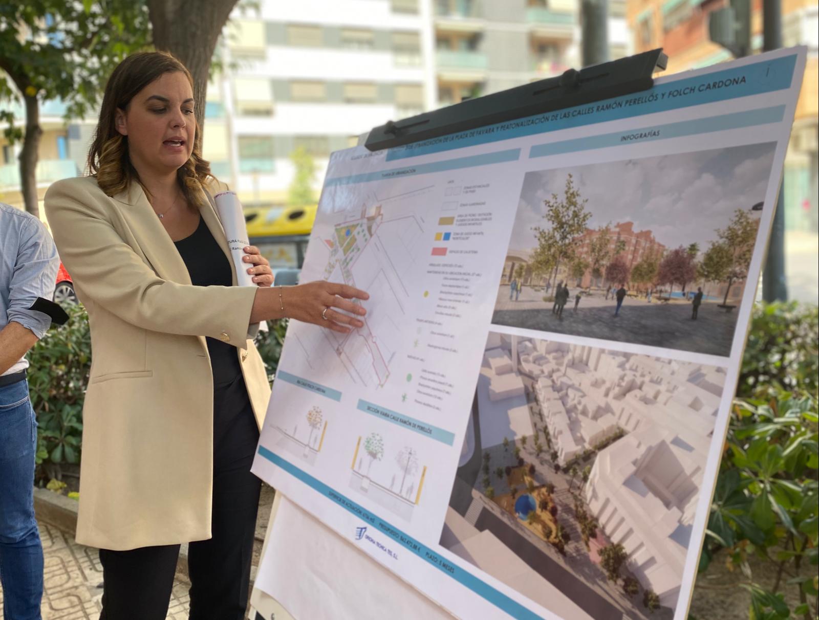 La reurbanización de la plaza de Favara, en Valencia capital, reservará espacio para un centro de día