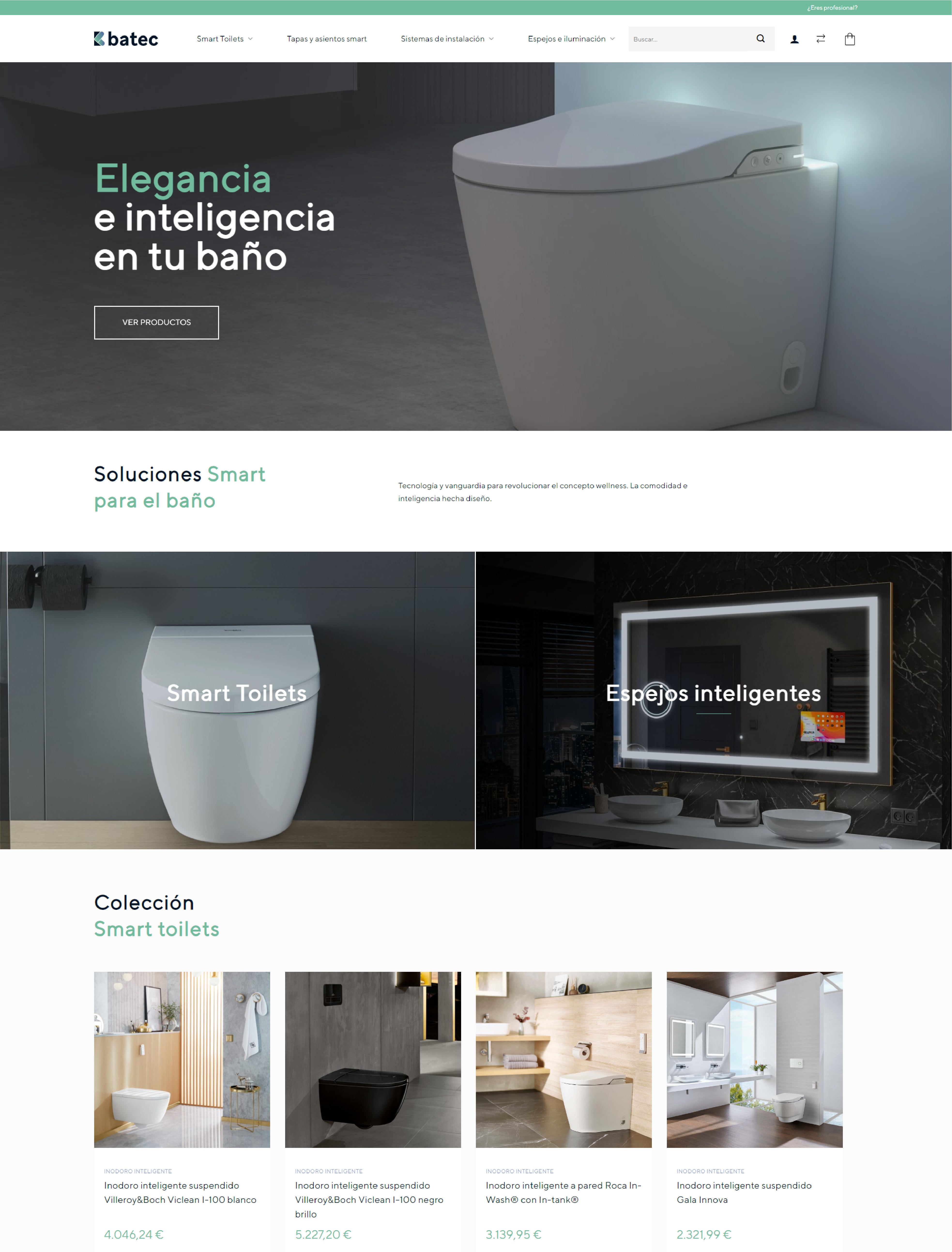 Nace Batecshop, un e-commerce especializado en sanitarios tecnológicos
