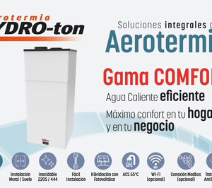 Lumelco presenta Hydro-ton Comfort, su solución de aerotermia para ACS