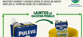 ‘Puleva’ aumenta su compromiso sostenible con la introducción de tapones unidos a sus envases de 1l