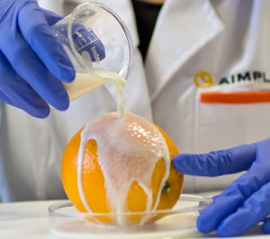 Aimplas trabaja en el desarrollo de un recubrimiento bioactivo para naranjas