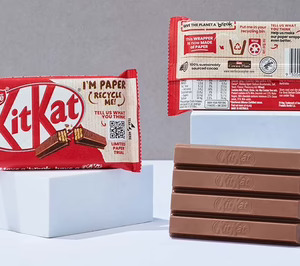 KitKat probará en Australia el envasado en papel