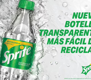 Coca-Cola restiliza la botella de ‘Sprite’ en PET transparente para facilitar su reciclaje
