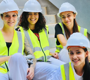 Las mujeres representan un 11% del total de afiliados en construcción