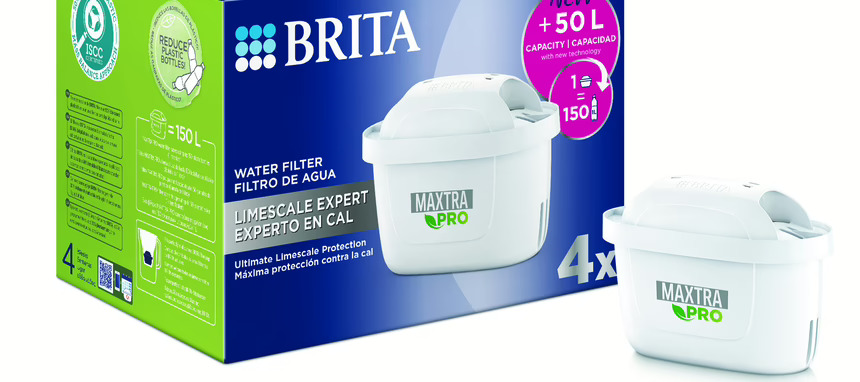 BRITA lanza sus nuevos filtros Maxtra Pro, más sostenibles y con mayor capacidad